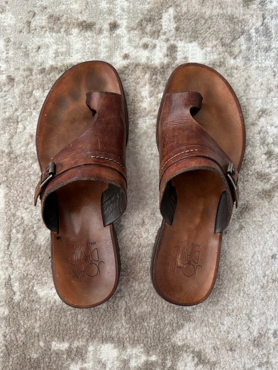 Joan & David Shoes - Joan & David Brown Leather Boho Sandals